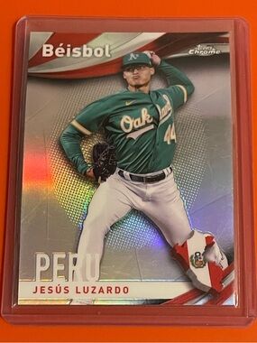 Jesús Luzardo #B-12 2021 Topps Chrome Beisbol Baseball Trading Card